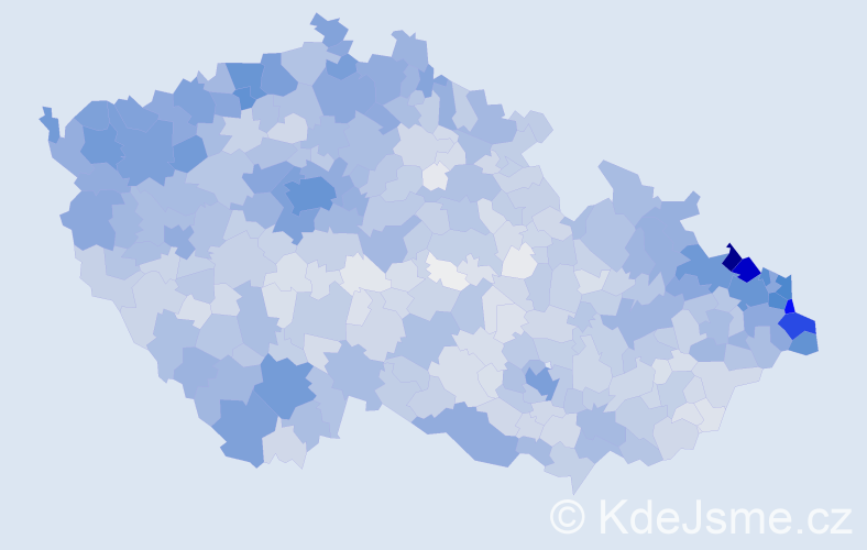 Jméno: 'Kristina', počet výskytů 7775 v celé ČR