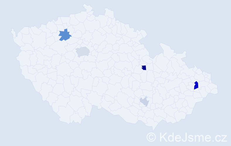 Jméno: 'Alexander Thomas', počet výskytů 7 v celé ČR
