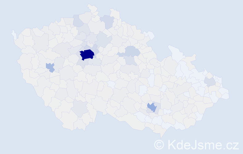 Jméno: 'Yuriy', počet výskytů 3817 v celé ČR