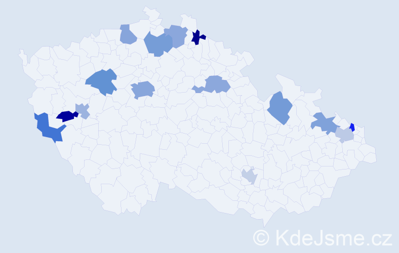 Jméno: 'Mai Anh', počet výskytů 21 v celé ČR