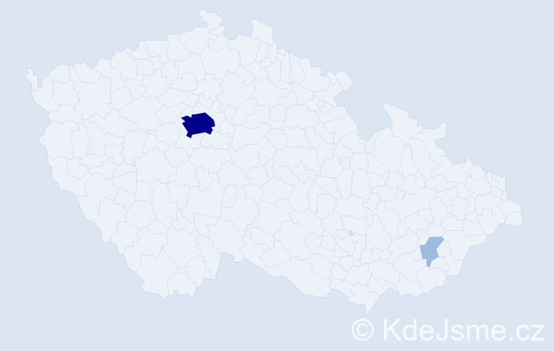Jméno: 'Brian John', počet výskytů 5 v celé ČR
