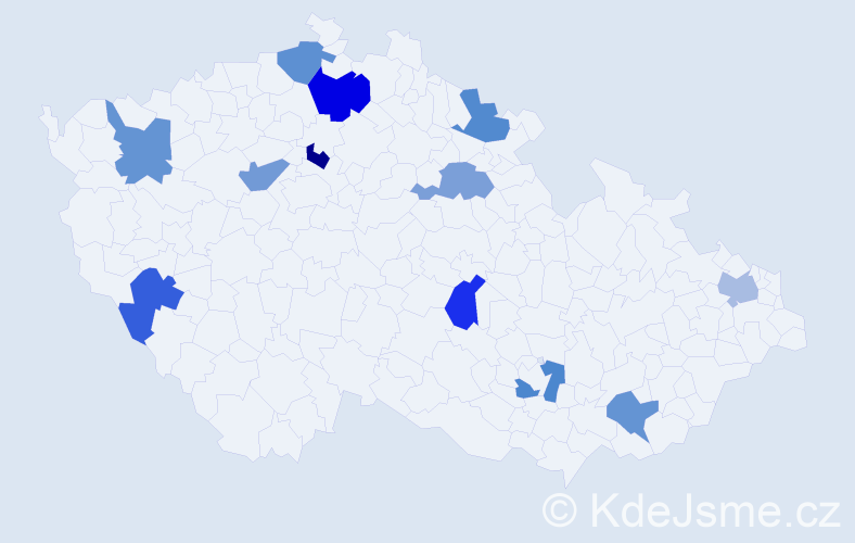 Jméno: 'Matyáš Martin', počet výskytů 13 v celé ČR