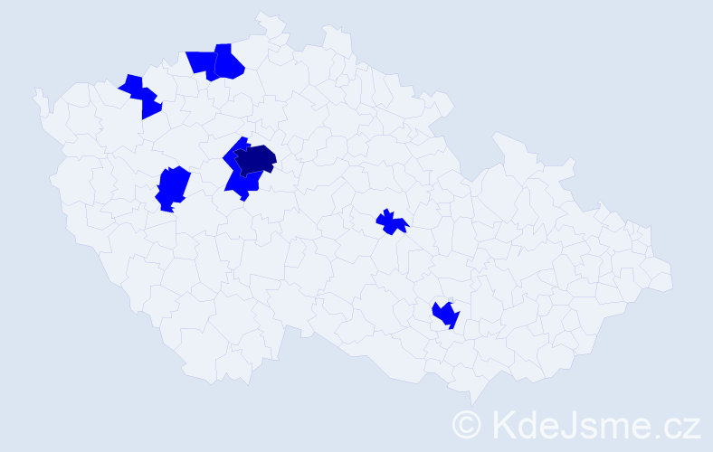 Jméno: 'Martin Jakub', počet výskytů 9 v celé ČR
