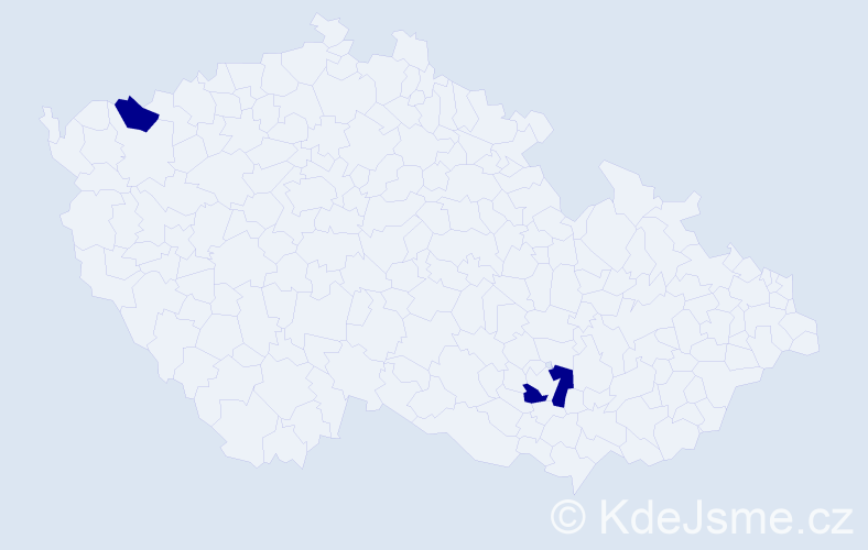 Jméno: 'Viet Hai', počet výskytů 2 v celé ČR