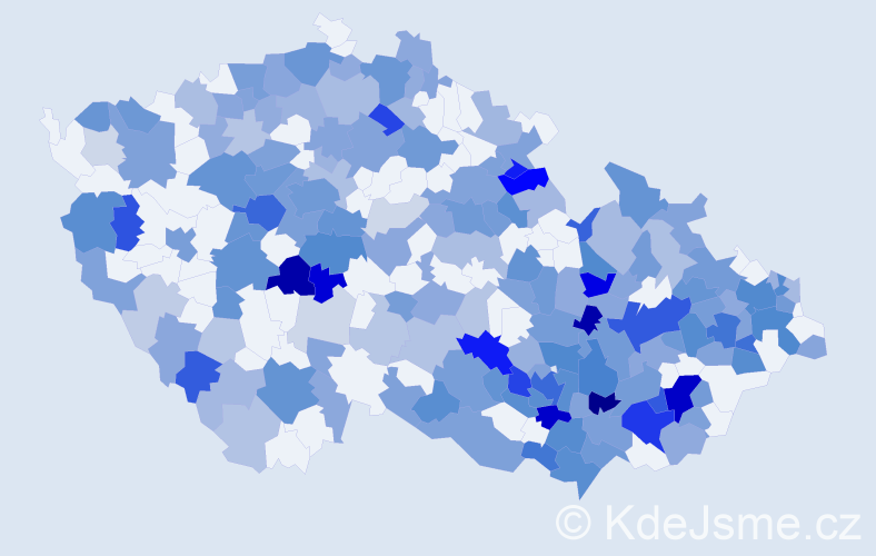 Jméno: 'Radomila', počet výskytů 462 v celé ČR