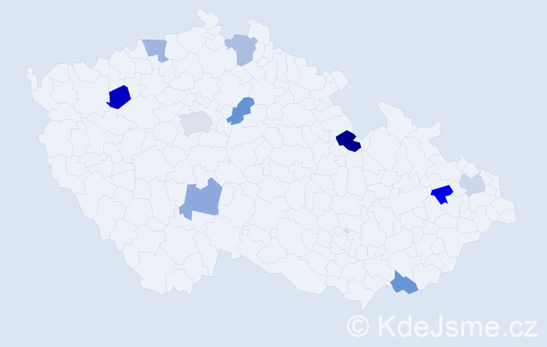 Jméno: 'Matěj Josef', počet výskytů 12 v celé ČR