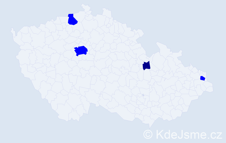 Jméno: 'Serge', počet výskytů 5 v celé ČR