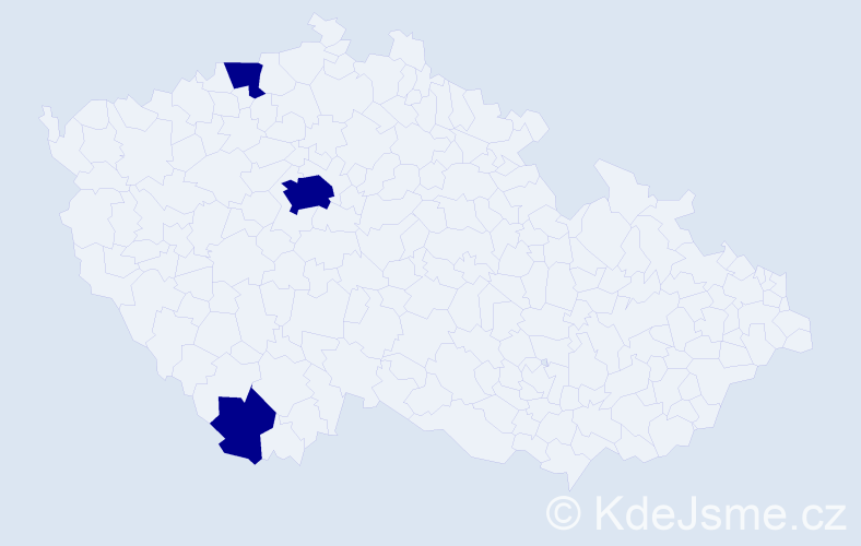 Jméno: 'Safiya', počet výskytů 3 v celé ČR