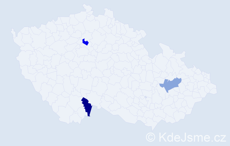 Jméno: 'Lukáš Robert', počet výskytů 3 v celé ČR