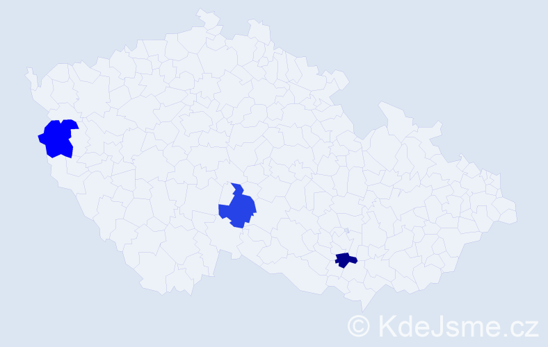 Jméno: 'Quoc Thai', počet výskytů 3 v celé ČR