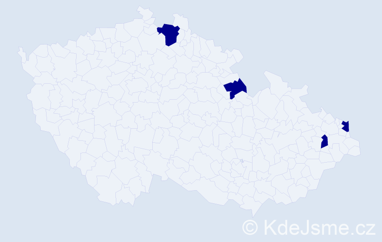 Jméno: 'Daniel Ladislav', počet výskytů 4 v celé ČR