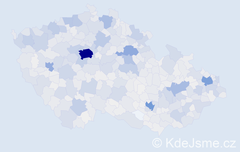 Jméno: 'Diana', počet výskytů 4081 v celé ČR