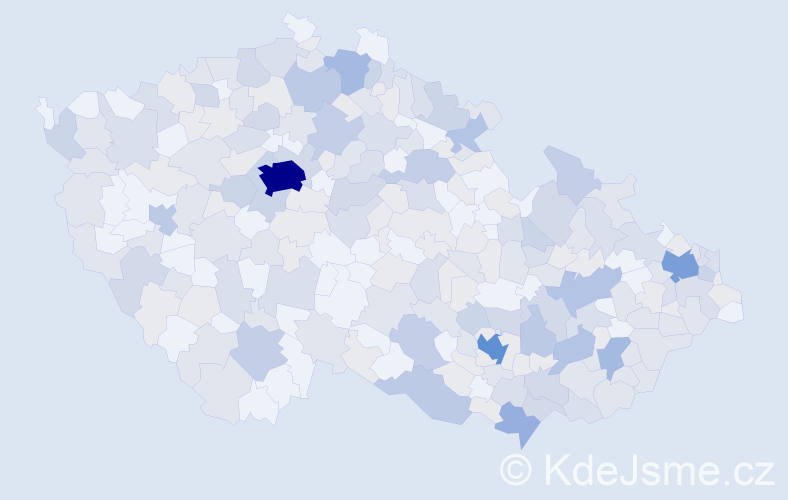 Jméno: 'Lubomíra', počet výskytů 522 v celé ČR