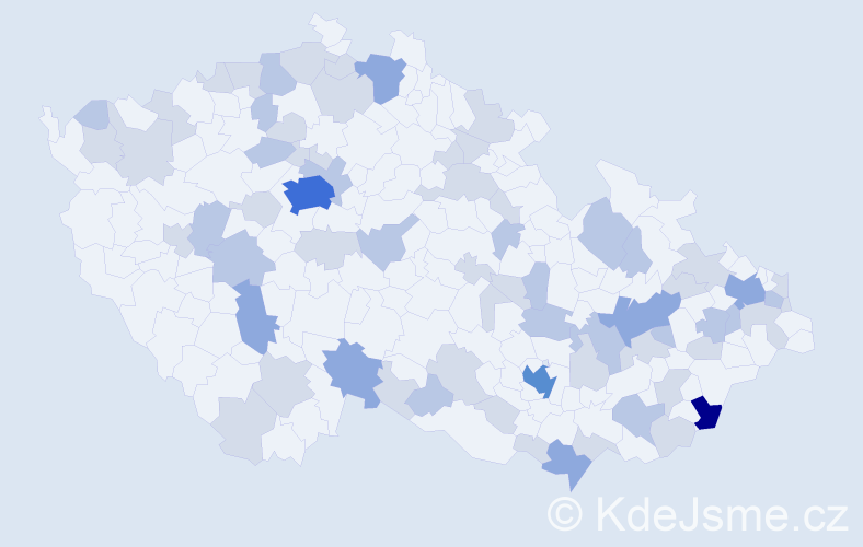 Jméno: 'Jarolím', počet výskytů 133 v celé ČR