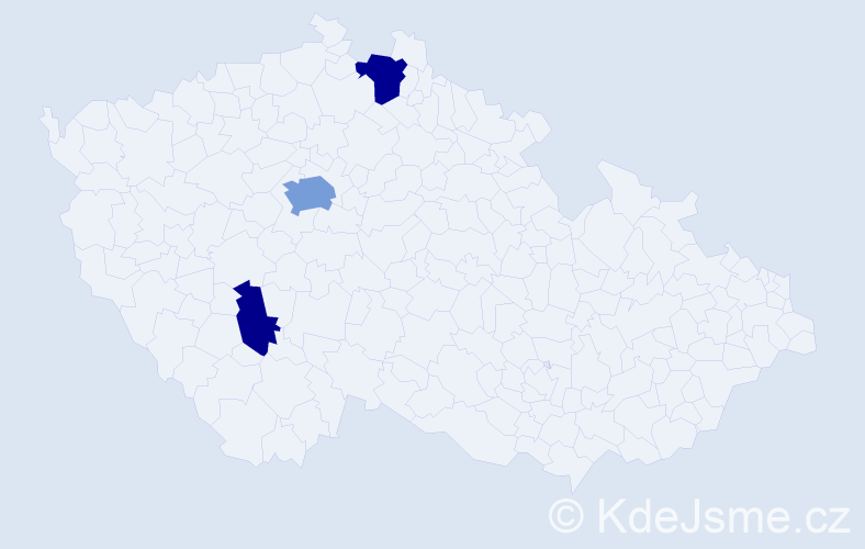 Jméno: 'Aglaja', počet výskytů 7 v celé ČR
