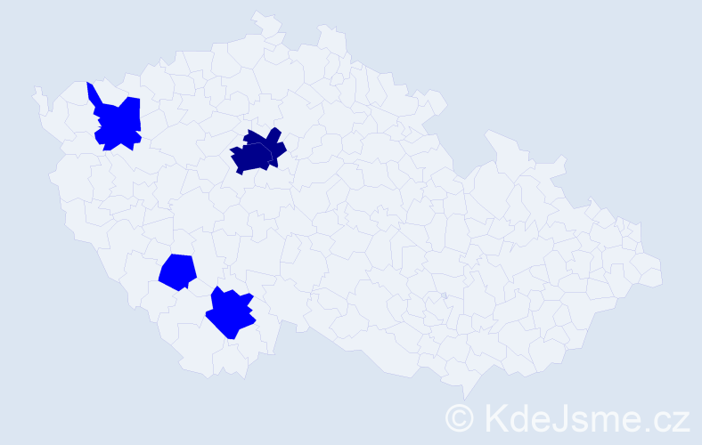 Jméno: 'Loren', počet výskytů 7 v celé ČR