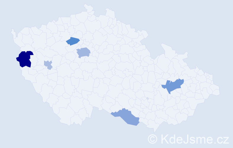 Jméno: 'Nenad', počet výskytů 13 v celé ČR