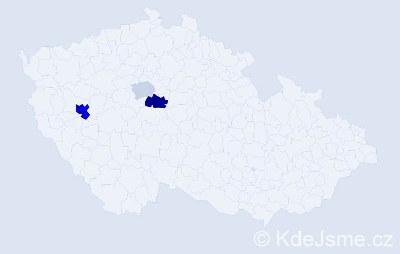 Jméno: 'Dmitry', počet výskytů 4 v celé ČR