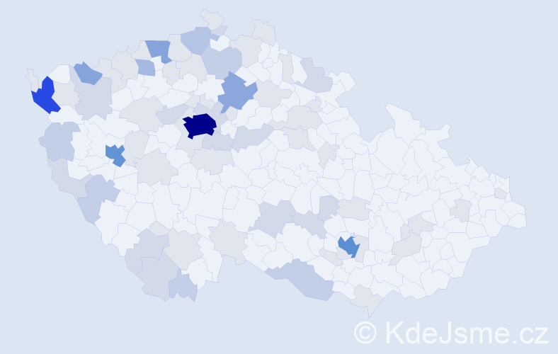 Jméno: 'Quang', počet výskytů 190 v celé ČR