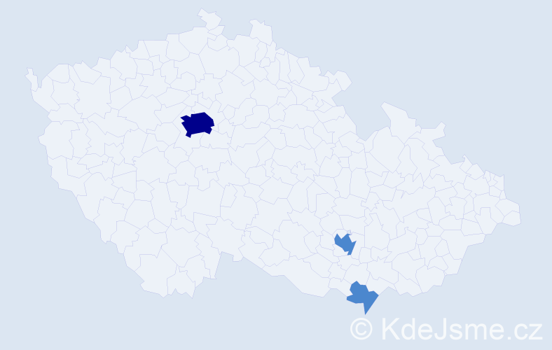 Jméno: 'Sofien', počet výskytů 5 v celé ČR