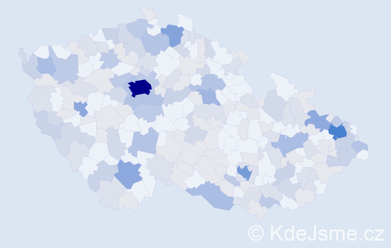 Jméno: 'Mathias', počet výskytů 440 v celé ČR
