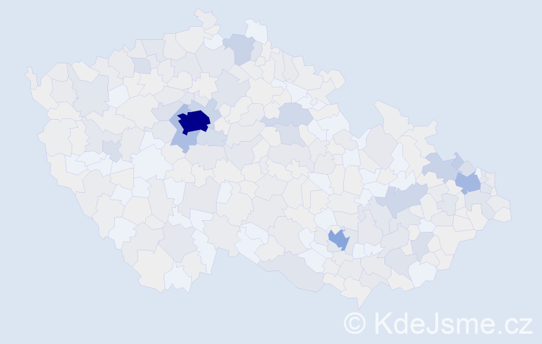 Jméno: 'Max', počet výskytů 996 v celé ČR