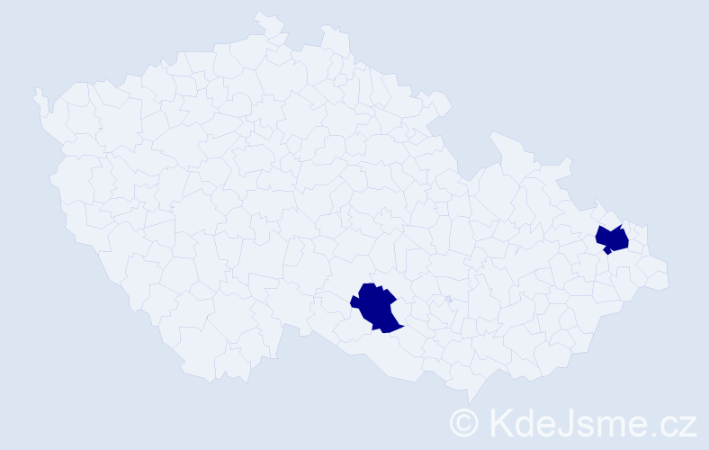 Jméno: 'Joseph John', počet výskytů 2 v celé ČR