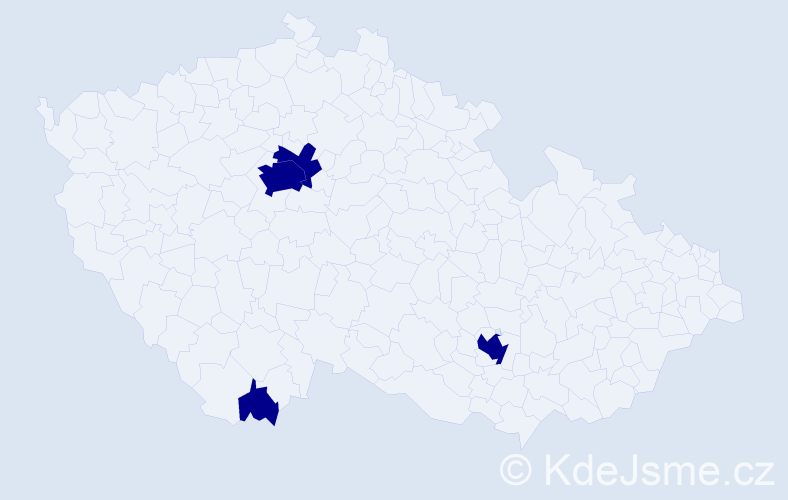 Jméno: 'Enriko', počet výskytů 4 v celé ČR