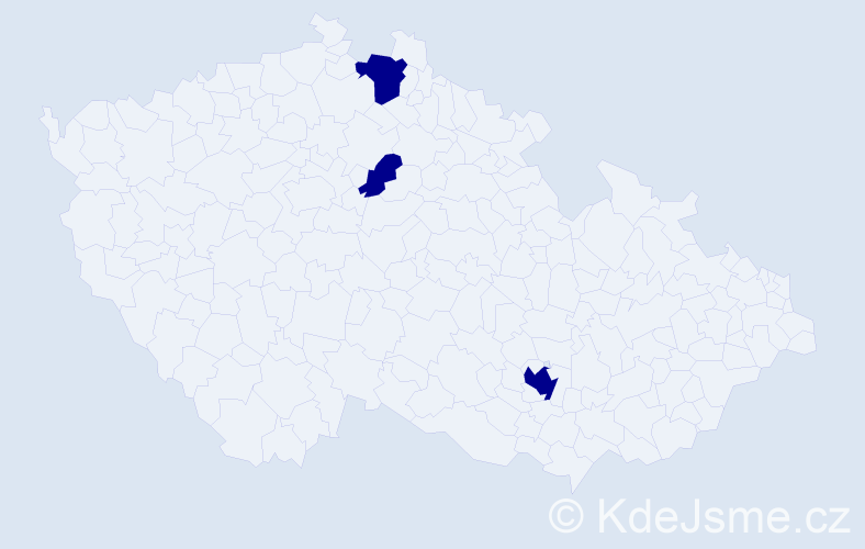 Jméno: 'David Ladislav', počet výskytů 3 v celé ČR