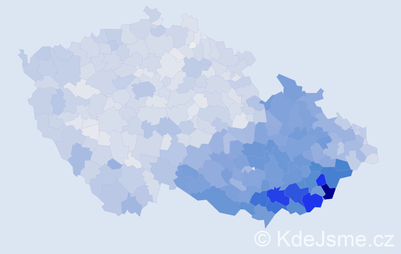Jméno: 'Františka', počet výskytů 11478 v celé ČR