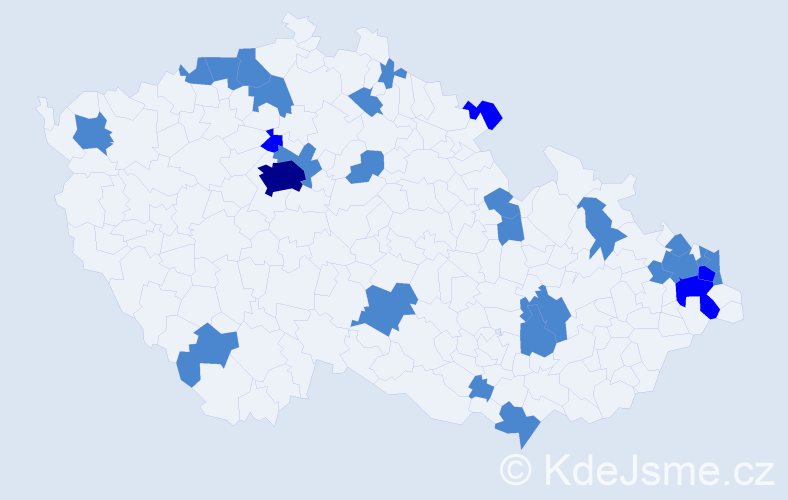Jméno: 'Apolonia', počet výskytů 35 v celé ČR