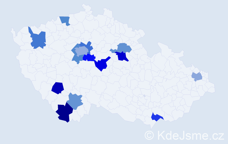 Jméno: 'Loren', počet výskytů 17 v celé ČR