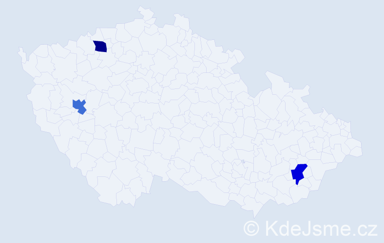 Jméno: 'Michael Alexandr', počet výskytů 3 v celé ČR
