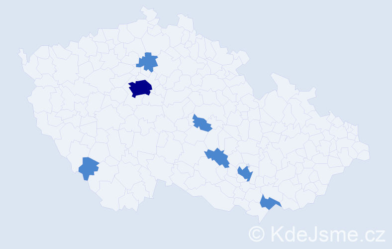 Jméno: 'Randy', počet výskytů 9 v celé ČR