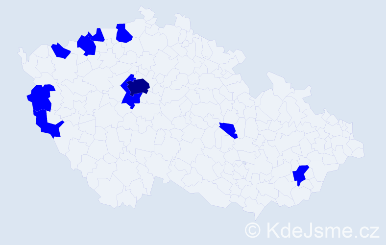 Jméno: 'Viet Dung', počet výskytů 11 v celé ČR