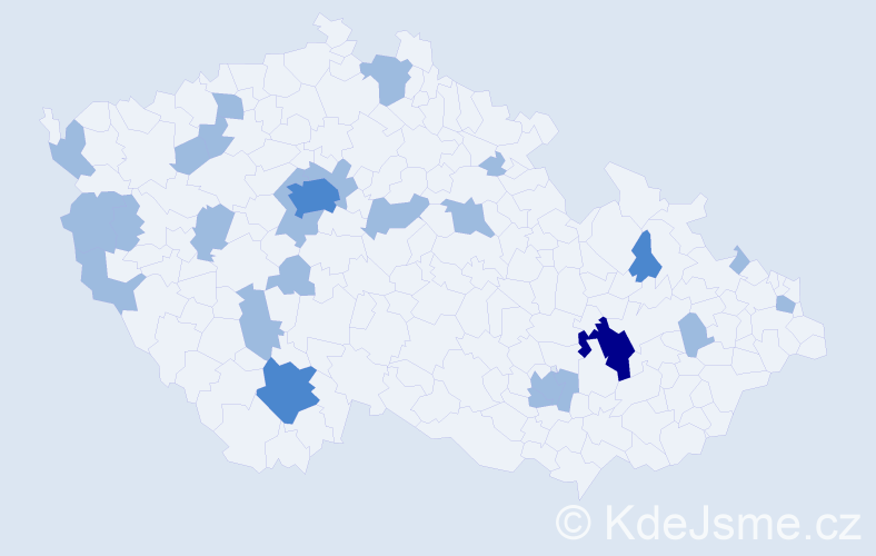 Jméno: 'Demeter', počet výskytů 31 v celé ČR