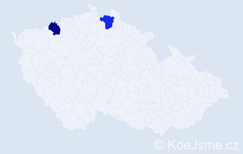 Jméno: 'Charlie Christopher', počet výskytů 2 v celé ČR