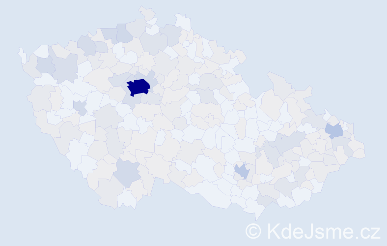 Jméno: 'Jelena', počet výskytů 560 v celé ČR