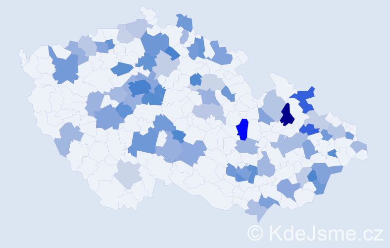 Jméno: 'Theodora', počet výskytů 143 v celé ČR