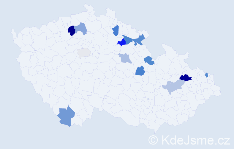 Jméno: 'Leokadia', počet výskytů 16 v celé ČR