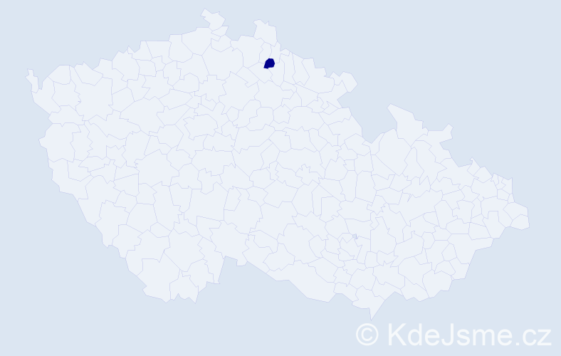 Jméno: 'Debora Lucie', počet výskytů 1 v celé ČR