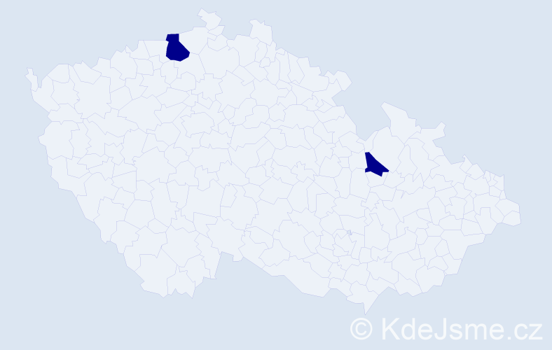 Jméno: 'Pavel Sebastian', počet výskytů 2 v celé ČR