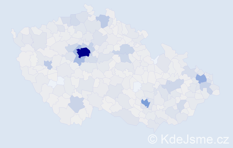 Jméno: 'Oliver', počet výskytů 4285 v celé ČR