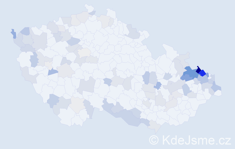 Jméno: 'Elfrída', počet výskytů 166 v celé ČR
