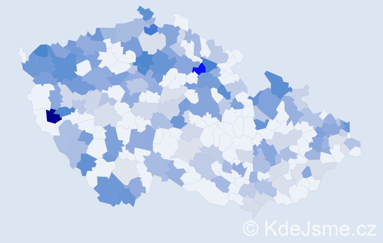 Jméno: 'Ludovít', počet výskytů 343 v celé ČR
