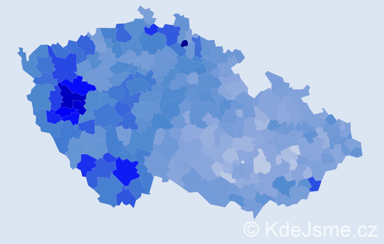Jméno: 'Štěpánka', počet výskytů 12507 v celé ČR