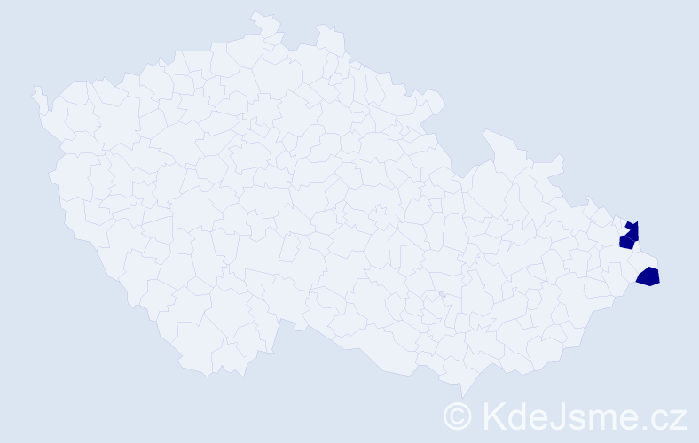 Jméno: 'Zofie', počet výskytů 3 v celé ČR