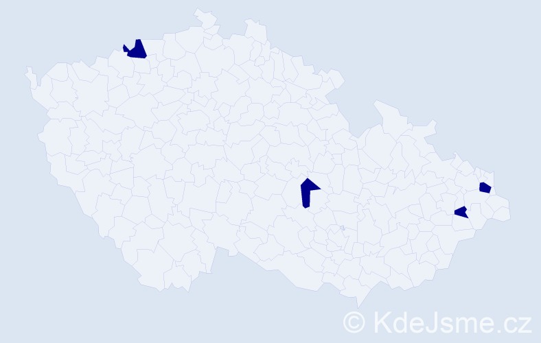 Jméno: 'Hartwig', počet výskytů 4 v celé ČR