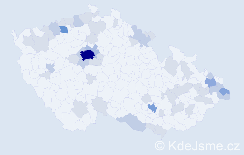 Jméno: 'Anna Maria', počet výskytů 105 v celé ČR