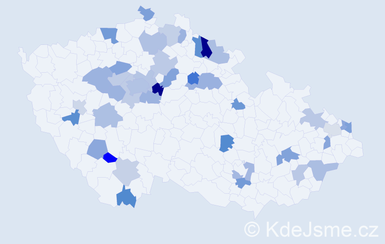 Jméno: 'Maximilián', počet výskytů 56 v celé ČR